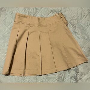 🌞NWOT Children’s Place Beige Girls’ Pleated Uniform Skort Size 12